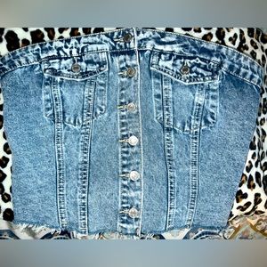 Denim Tube Top✨